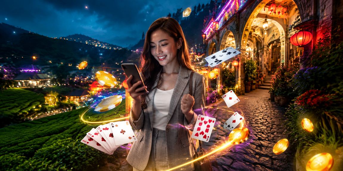 Meja Baccarat dan permainan kasino langsung